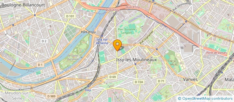 localisation de l'entreprise DATASMILE à ISSY-LES-MOULINEAUX