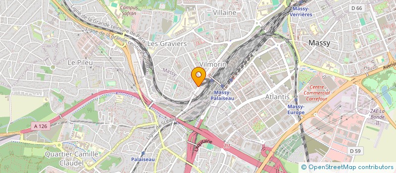 localisation de l'entreprise DATASTRM à MASSY
