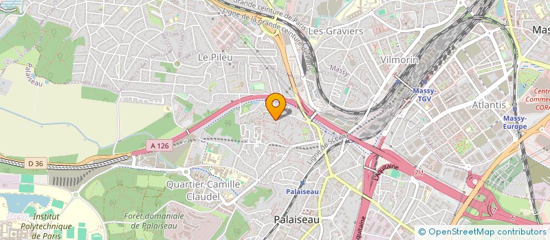 localisation de l'entreprise DATASURF à PALAISEAU