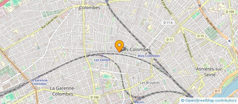 localisation de l'entreprise DATASWEET à BOIS-COLOMBES