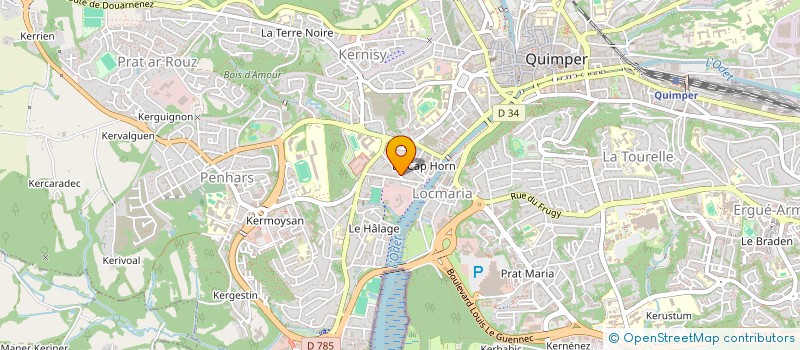 localisation de l'entreprise DATATATA à QUIMPER