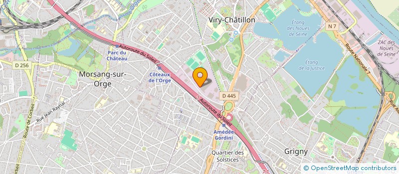 localisation de l'entreprise DATATOP à VIRY-CHATILLON