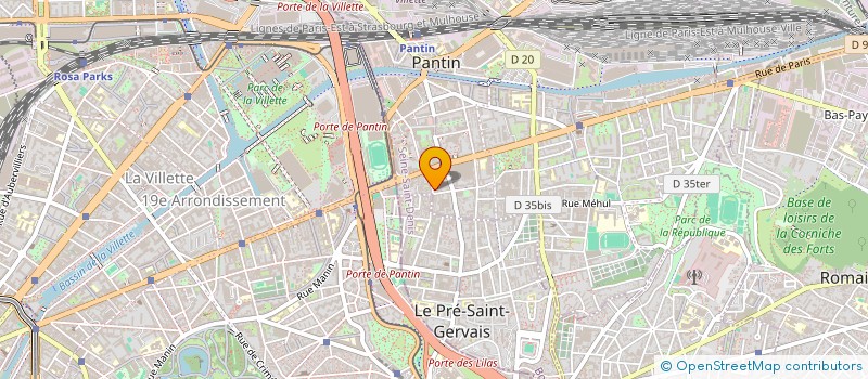 localisation de l'entreprise DATAVEYES à PANTIN