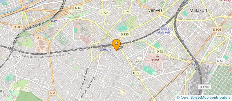 localisation de l'entreprise DATAVLAB à MALAKOFF