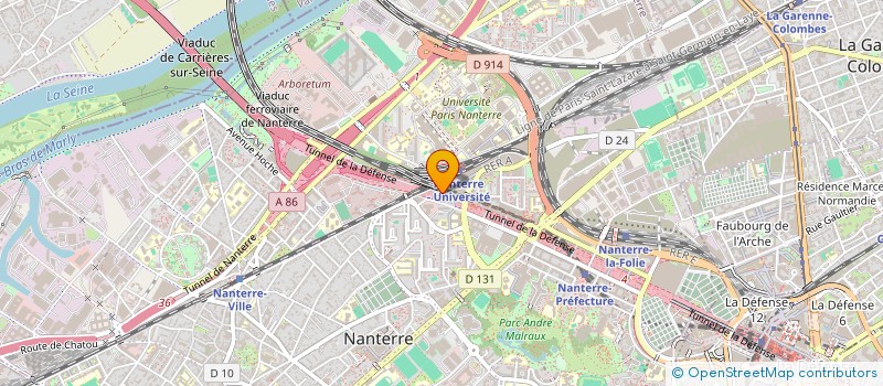 localisation de l'entreprise DATAWELL à NANTERRE