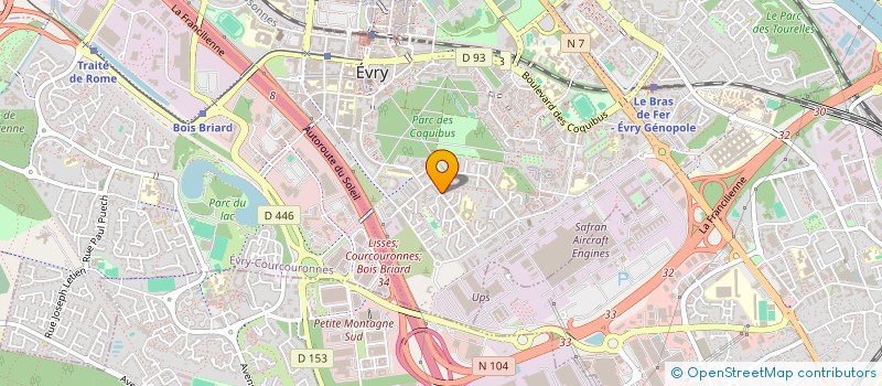 localisation de l'entreprise DATAYEB à EVRY-COURCOURONNES