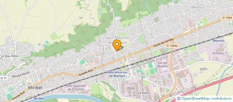 localisation de l'entreprise DATBLOCK à SAINT-MAURICE-DE-BEYNOST