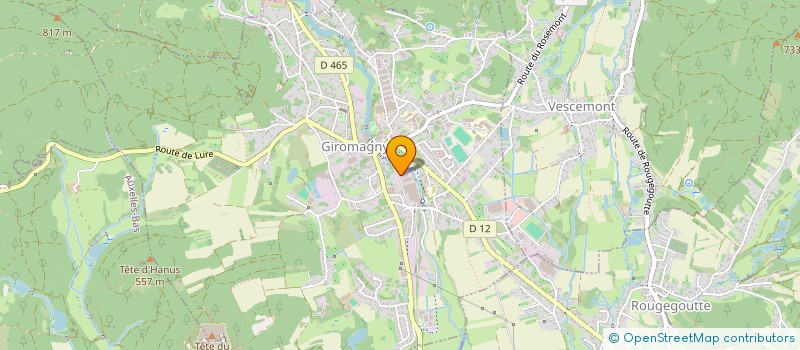 localisation de l'entreprise DATCO SARL  GIROMAGNY