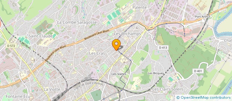localisation de l'entreprise DATEA à BESANCON