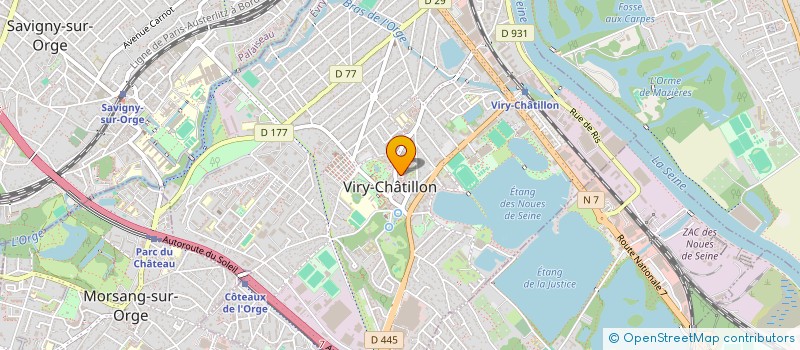 localisation de l'entreprise DATELY à VIRY-CHATILLON
