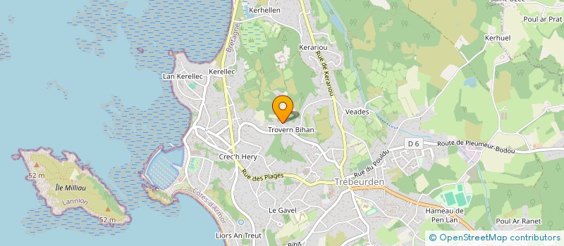 localisation de l'entreprise DATIM à TREBEURDEN