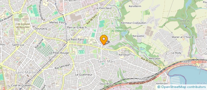 localisation de l'entreprise DATINVEST  BREST