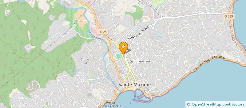 localisation de l'entreprise DATIVAL à SAINTE-MAXIME