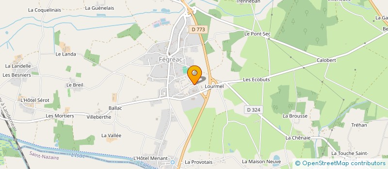 localisation de l'entreprise DATIXA à SAINT-NICOLAS-DE-REDON