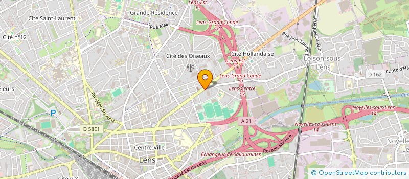 localisation de l'entreprise DATOSEB  LENS