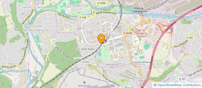 localisation de l'entreprise DATURA  MONTBELIARD
