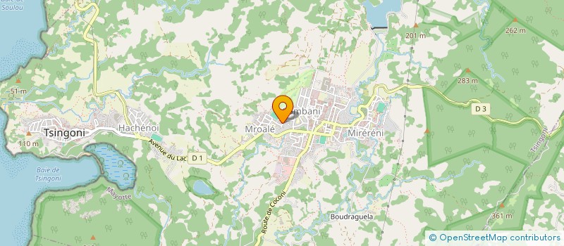 localisation de l'entreprise DATY SCI à TSINGONI