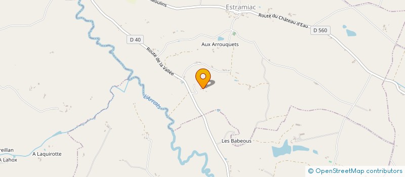 localisation de l'entreprise DAUBAS  ESTRAMIAC