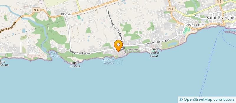 localisation de l'entreprise DAUBE INTERVENTION SECURITE PRIVEE à SAINT-FRANCOIS