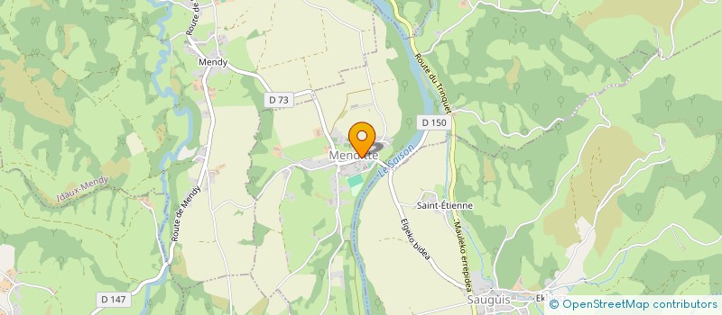 localisation de l'entreprise DAUBE MARTINE ET JACQUES  MENDITTE