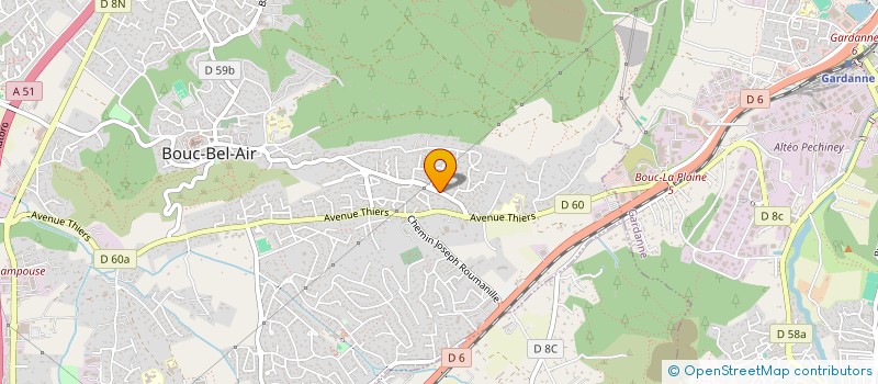 localisation de l'entreprise DAUBIE à BOUC-BEL-AIR