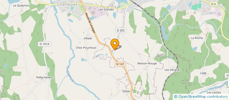 localisation de l'entreprise DAUBY LOC  NANTIAT