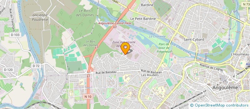 localisation de l'entreprise DAUCOURT à ANGOULEME