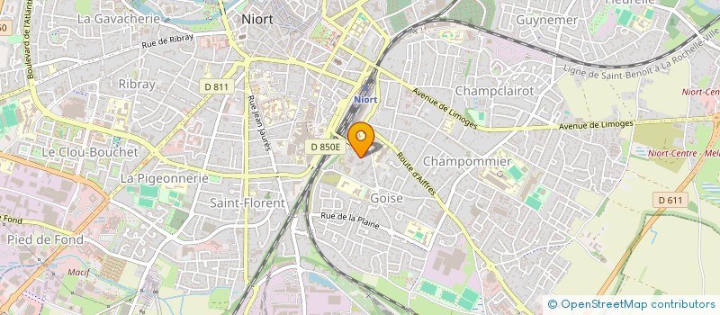 localisation de l'entreprise DAUDE à NIORT