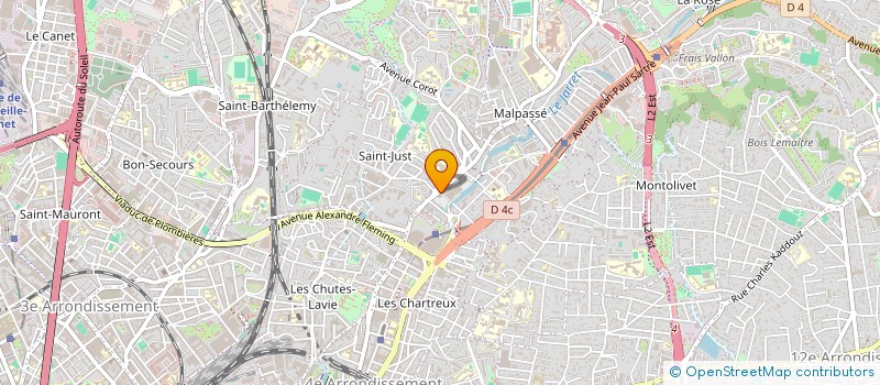 localisation de l'entreprise DAUDET 12 à MARSEILLE