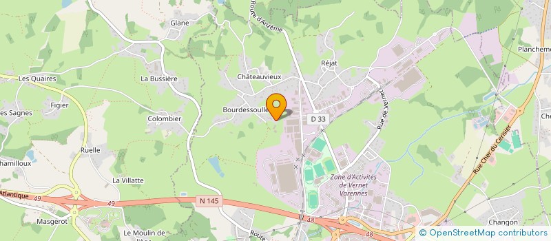 localisation de l'entreprise DAUDON NRJ à GUERET