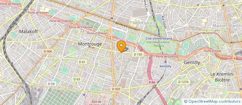 localisation de l'entreprise DAUDRE-VIGNIER & ASSOCIES  MONTROUGE