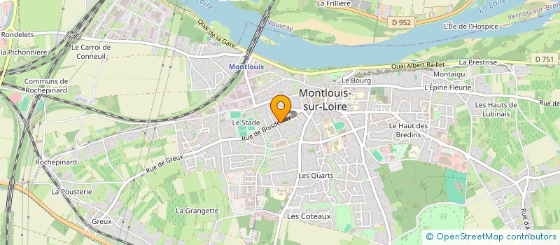 localisation de l'entreprise DAUGADE à MONTLOUIS-SUR-LOIRE