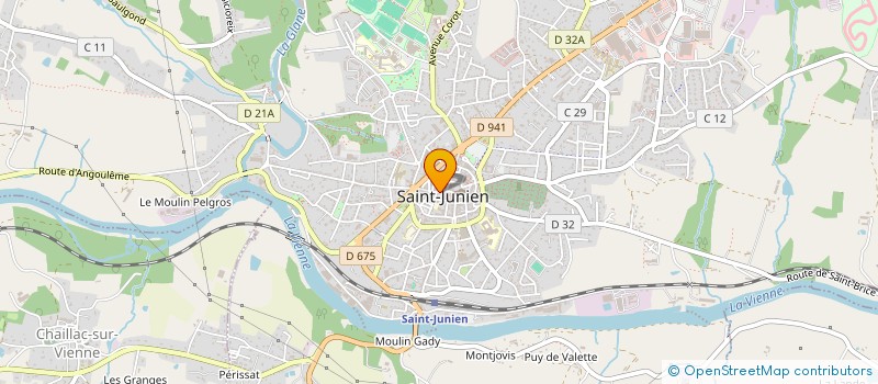 localisation de l'entreprise DAUGE INVEST à SAINT-JUNIEN