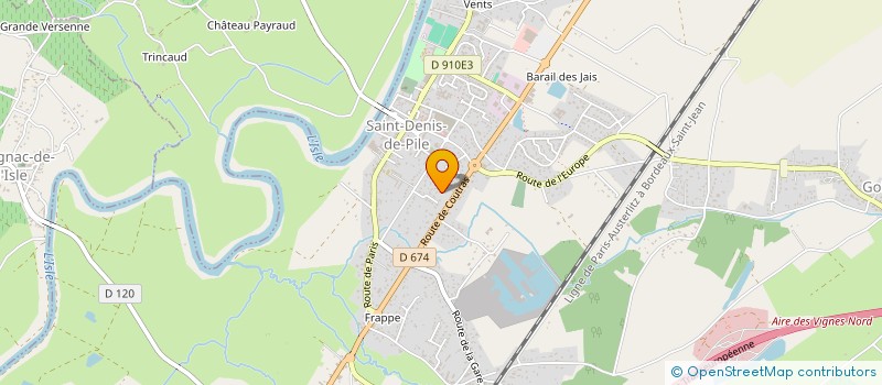 localisation de l'entreprise DAUGERON ET FILLES  SAINT-DENIS-DE-PILE