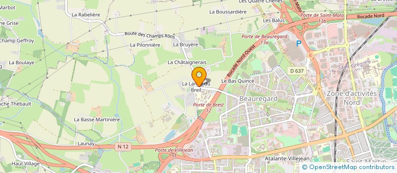 localisation de l'entreprise DAUGUET GWENAEL  RENNES