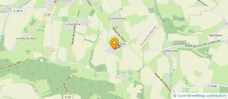 localisation de l'entreprise DAUGUET NATHANAEL  LES MONTS D'AUNAY