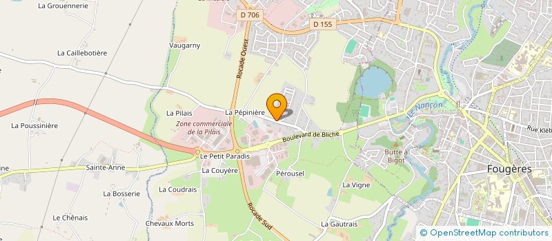 localisation de l'entreprise DAUGUET TP  LECOUSSE