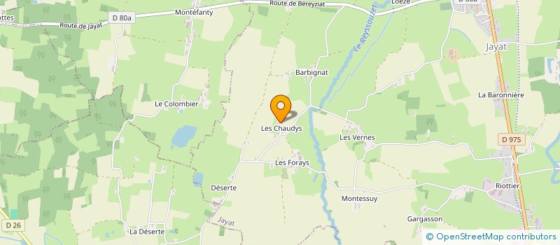 localisation de l'entreprise DAUJAT PLATRERIE PEINTURE  JAYAT