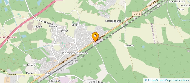 localisation de l'entreprise DAULOUED'ALU à BENESSE-MAREMNE