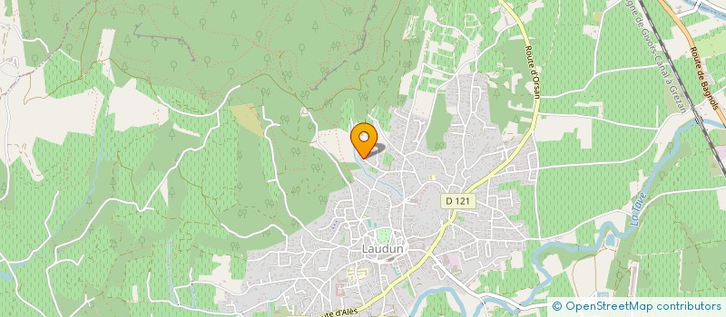 localisation de l'entreprise DAUMAS & FILLES  LAUDUN-L'ARDOISE
