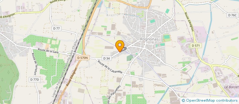 localisation de l'entreprise DAUMAS MACONNERIE  ROGNONAS