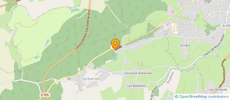 localisation de l'entreprise DAUMAS TRAVAUX  SERBANNES