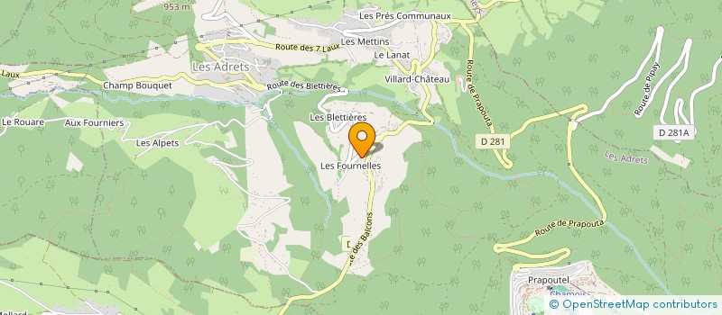 localisation de l'entreprise DAUMESNIL DIGITAL PRO  LES ADRETS