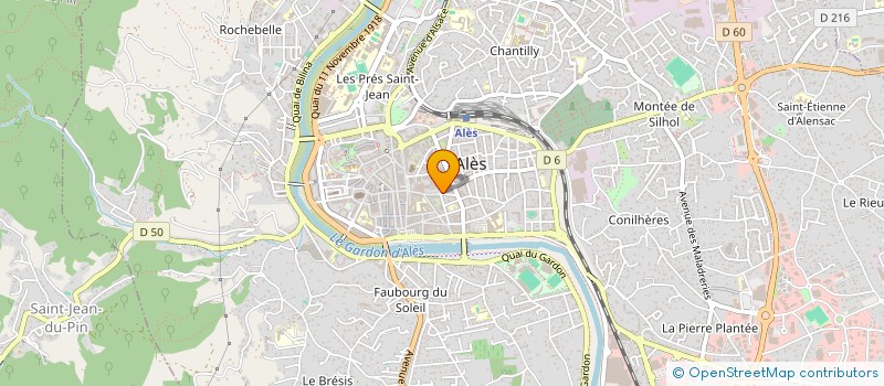 localisation de l'entreprise DAUMET à ALES