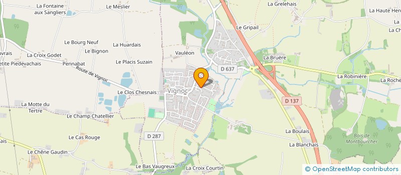 localisation de l'entreprise DAUNAY PATRICK  VIGNOC