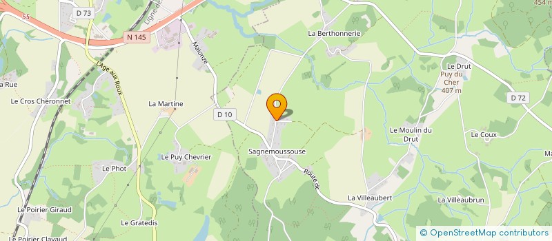 localisation de l'entreprise DAUNY FRERES  SAINT-PRIEST-LA-FEUILLE