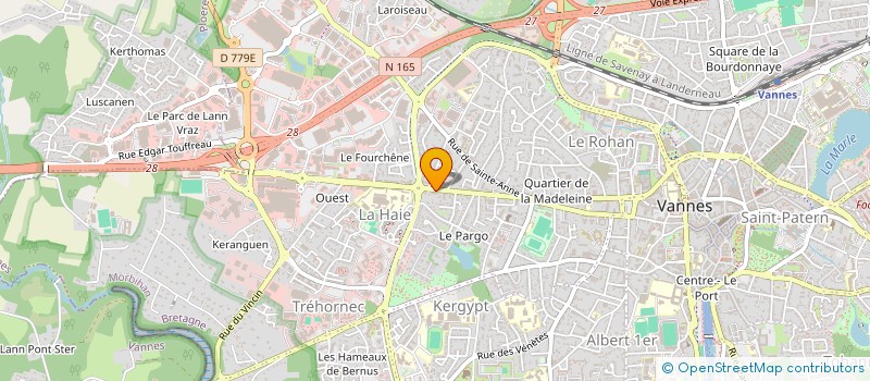 localisation de l'entreprise DAUPHAS WILLIAM à VANNES