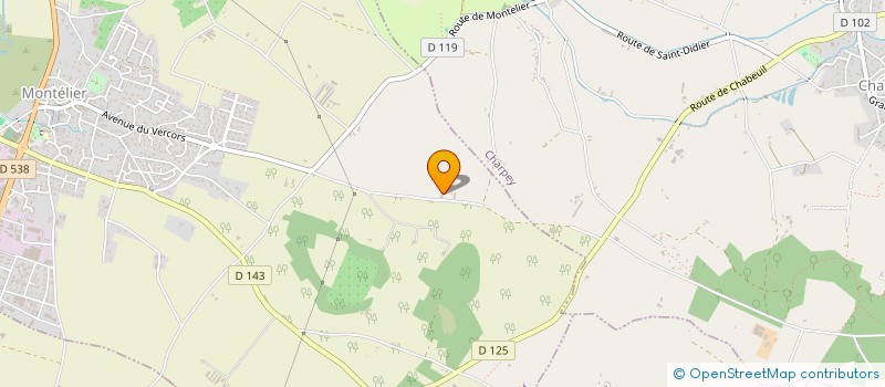 localisation de l'entreprise DAUPHI BOIS  MONTELIER