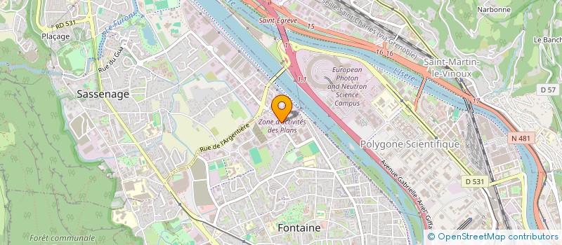 localisation de l'entreprise DAUPHI-CHAPES  FONTAINE