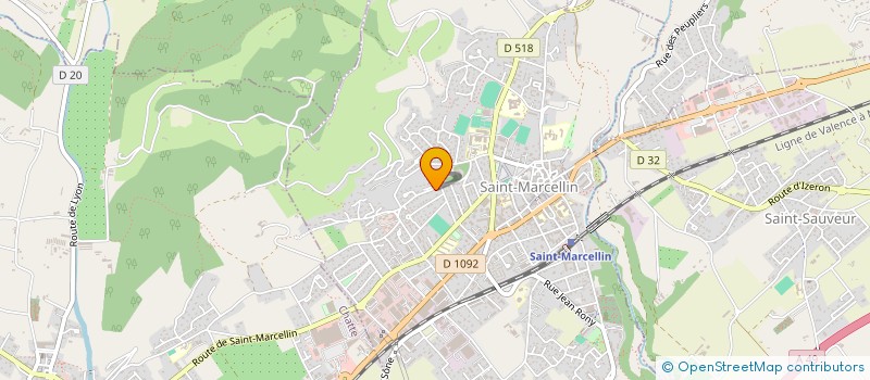 localisation de l'entreprise DAUPHI CHAUSS à SAINT-MARCELLIN